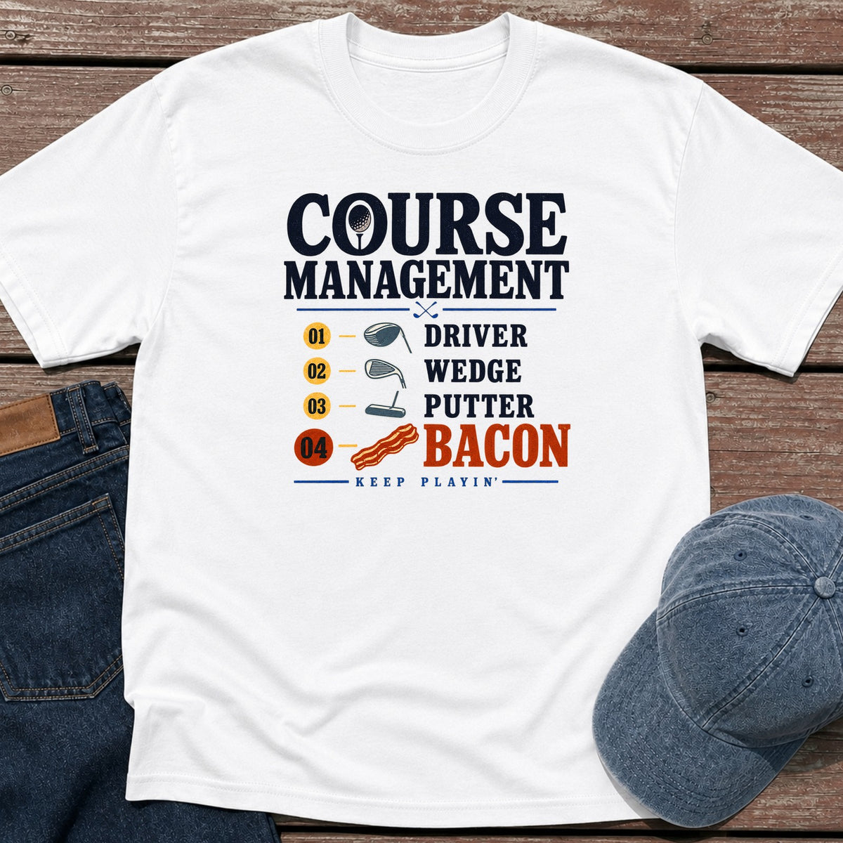 Course Management T-Shirt - White