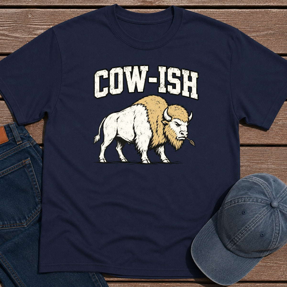 Cow-ish T-Shirt - Navy