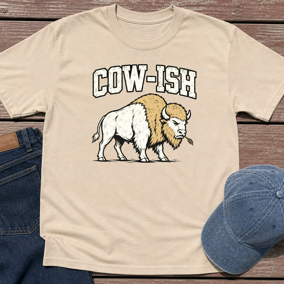Cow-ish T-Shirt - Sand