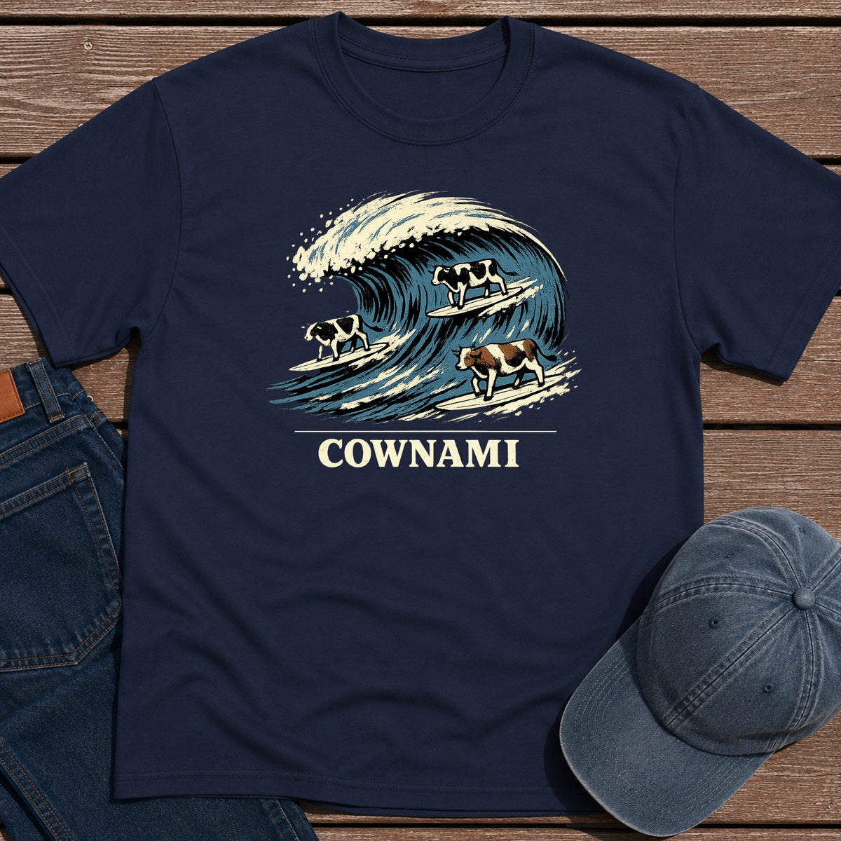 Cownami T-Shirt - Navy