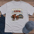 Cows Feed Truck T-Shirt - Sport Grey