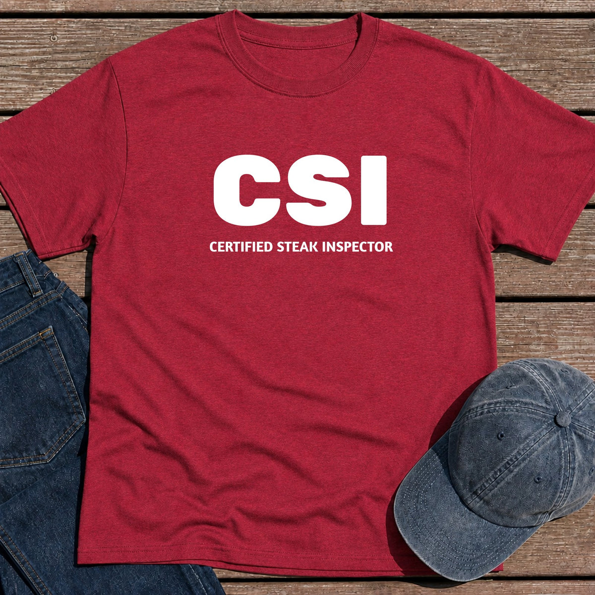CSI T-Shirt - Antique Cherry Red