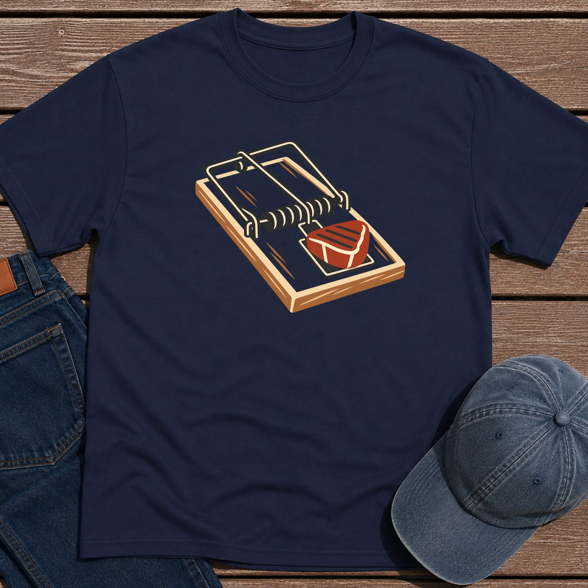 Dad Bait T-Shirt - Navy
