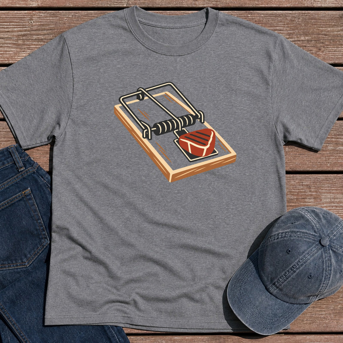 Dad Bait T-Shirt - Tweed
