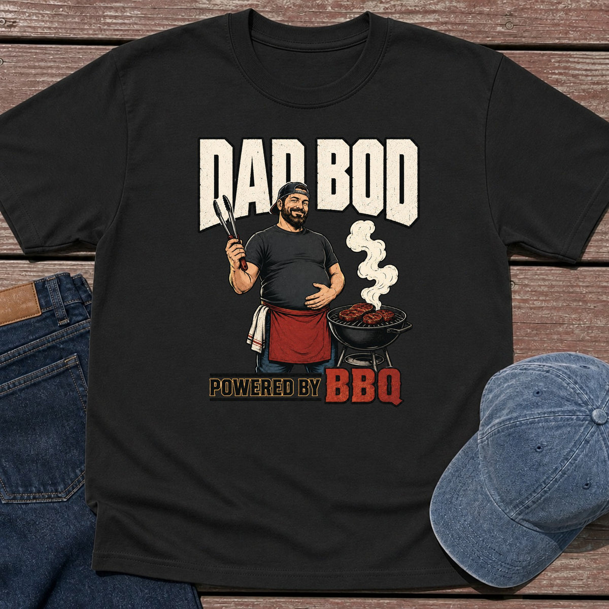 Dad Bod BBQ T-Shirt - Black