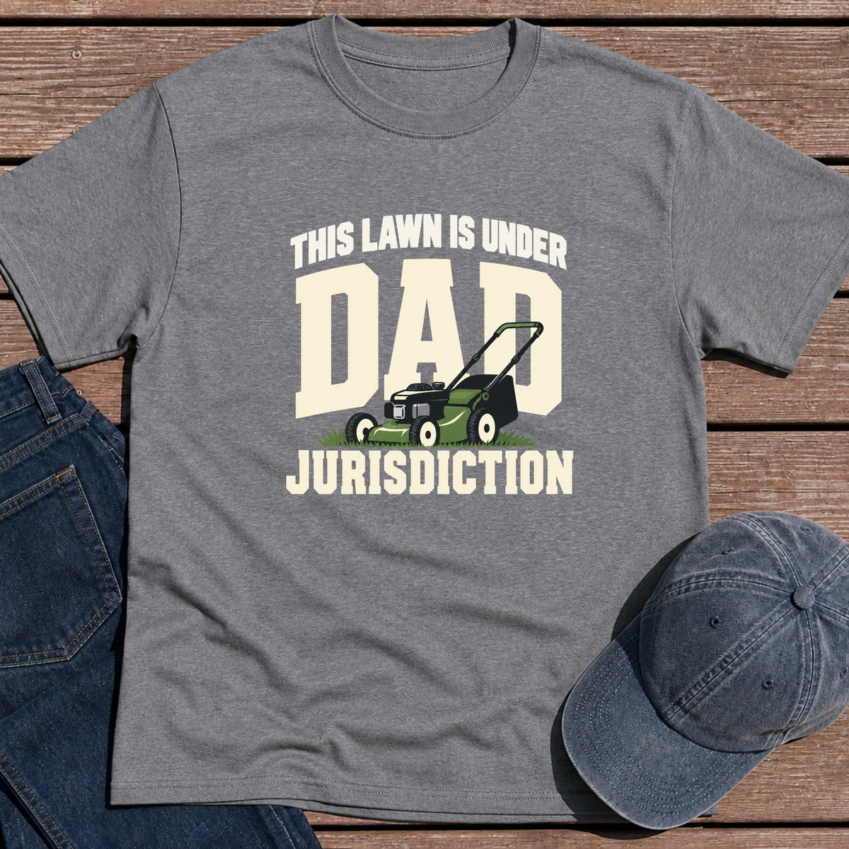 Dad Jurisdiction T-Shirt - Tweed