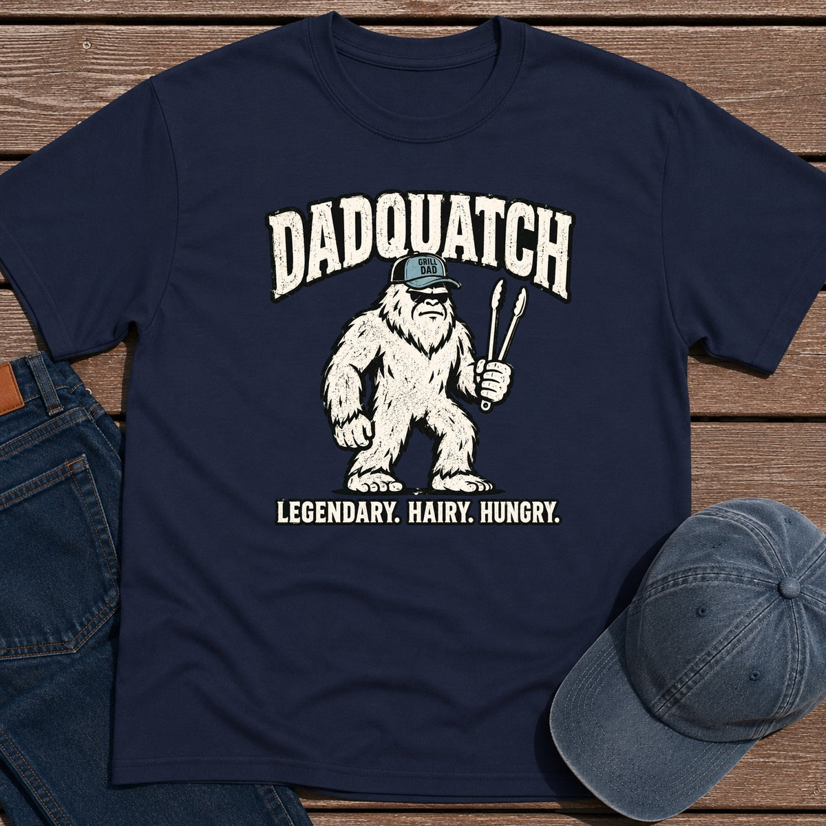 Dadquatch T-Shirt - Navy
