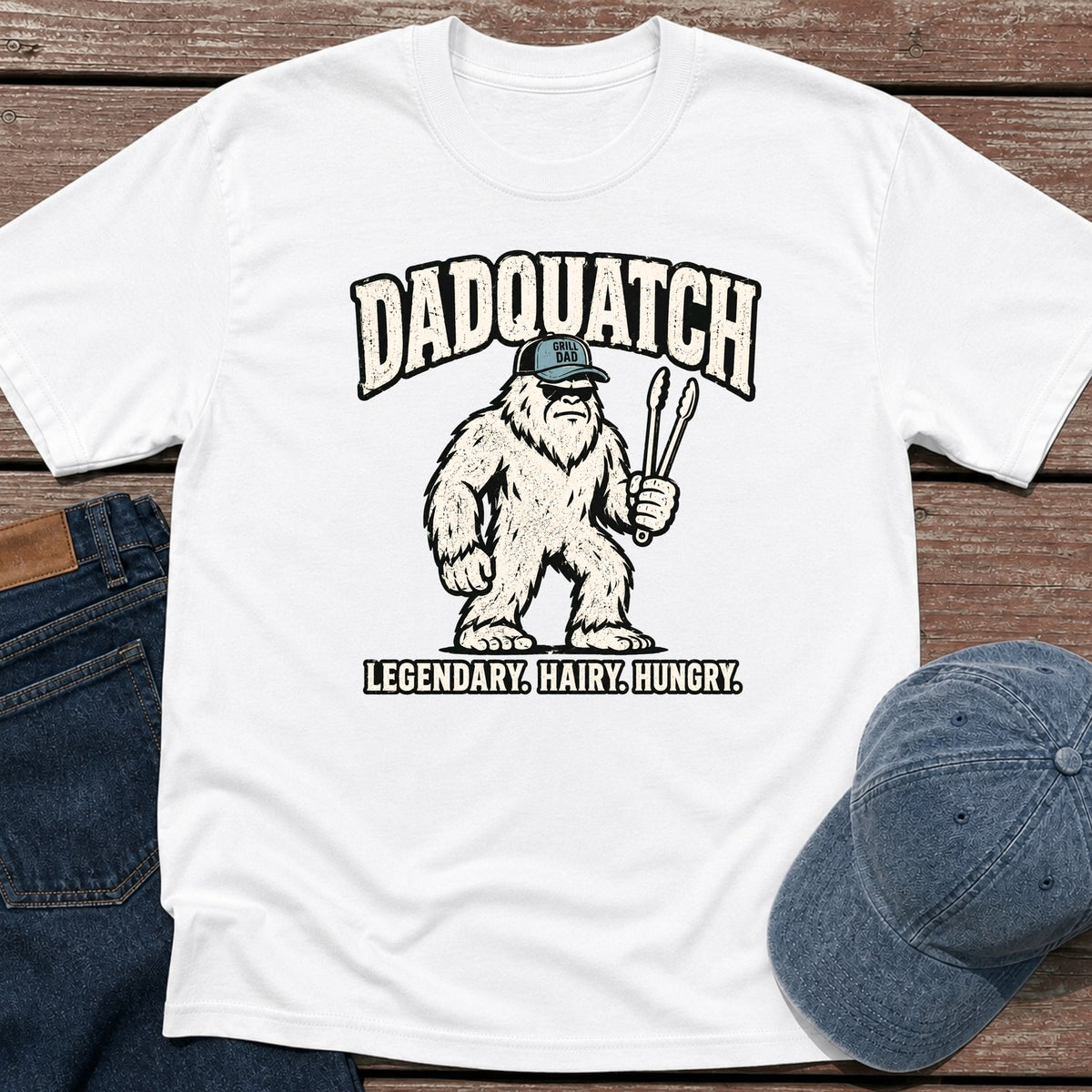 Dadquatch T-Shirt - White