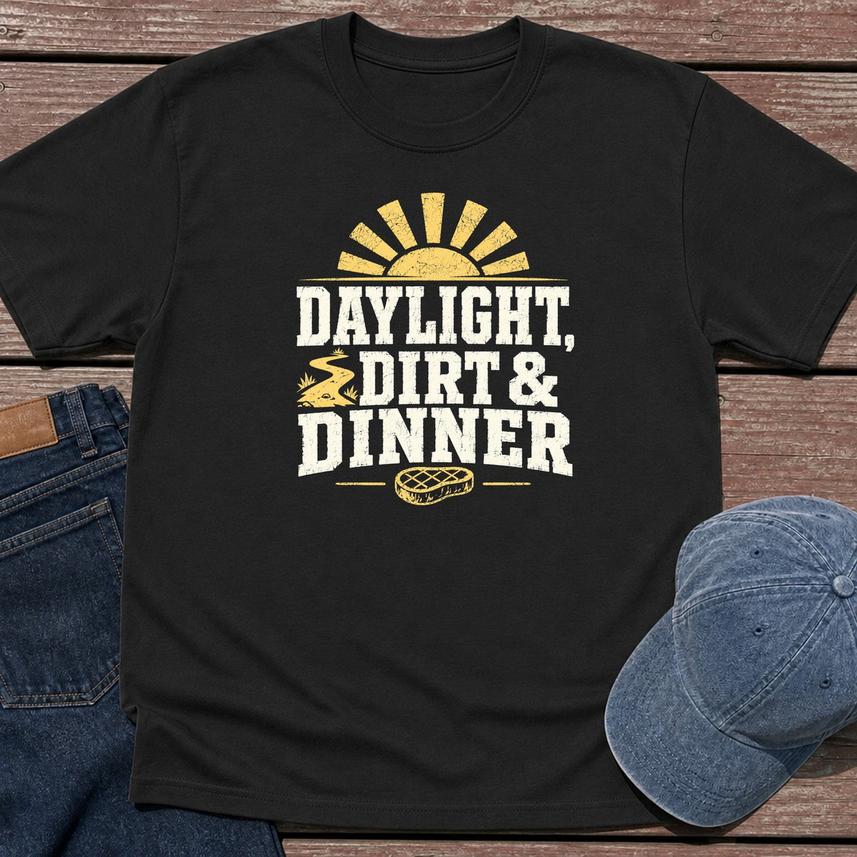 Day Dirt Dine T-Shirt - Black