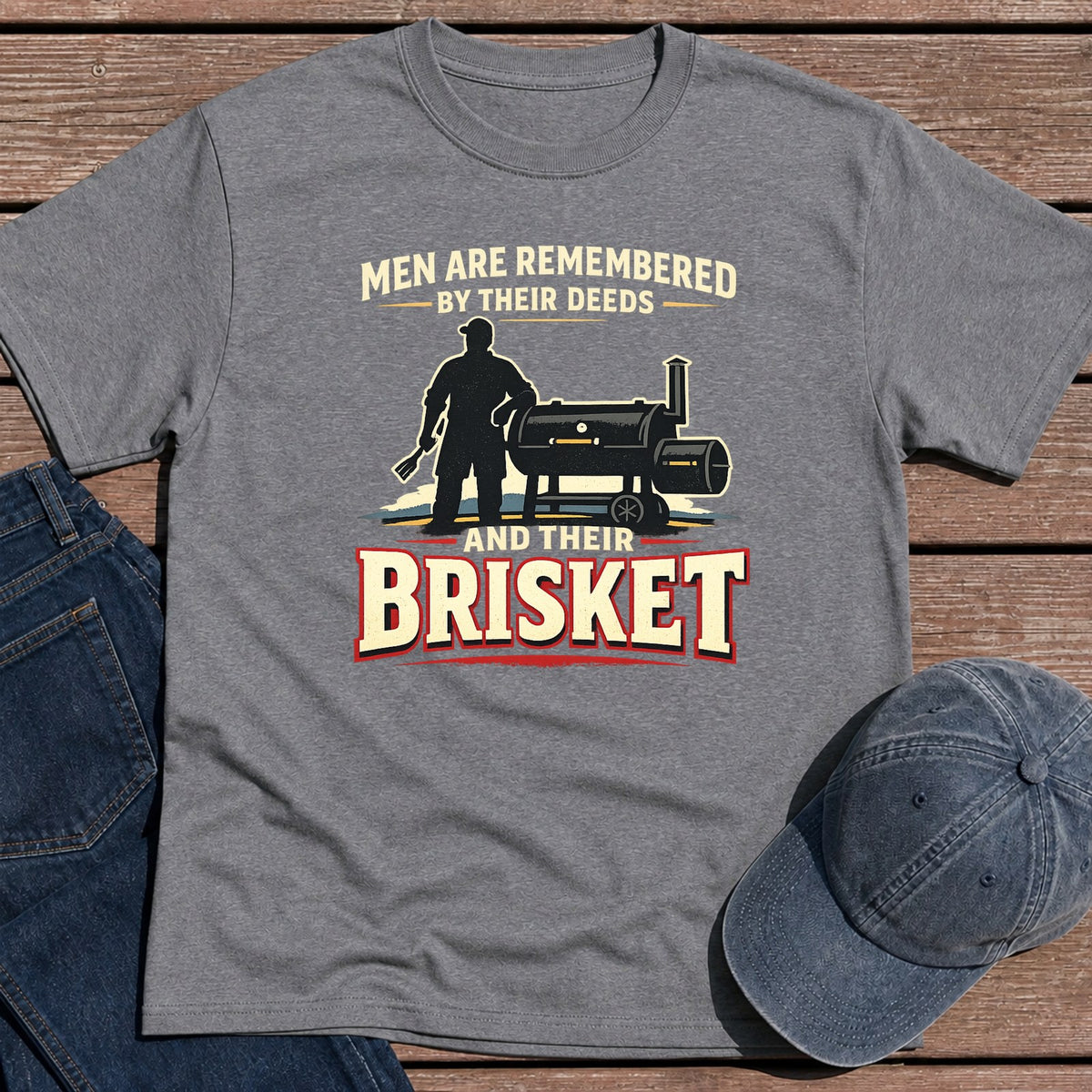 Deeds & Brisket T-Shirt - Tweed