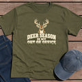 Deer Season T-Shirt - Military Green