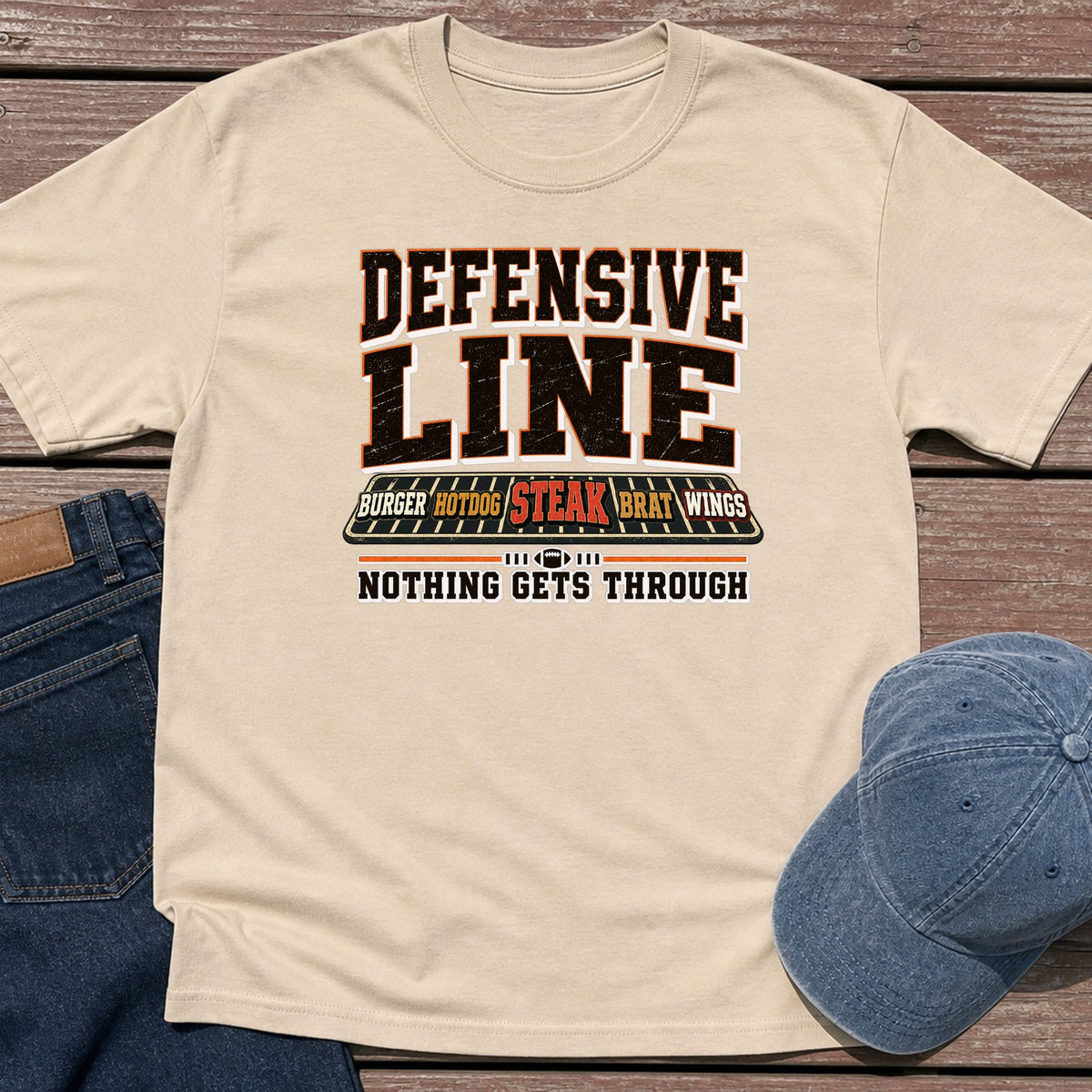 Defensive Line T-Shirt - Sand