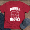 Dinner Hooves T-Shirt - Antique Cherry Red