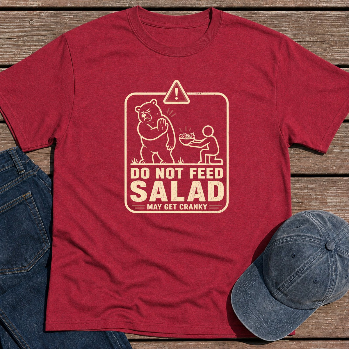 Do Not Feed T-Shirt - Antique Cherry Red