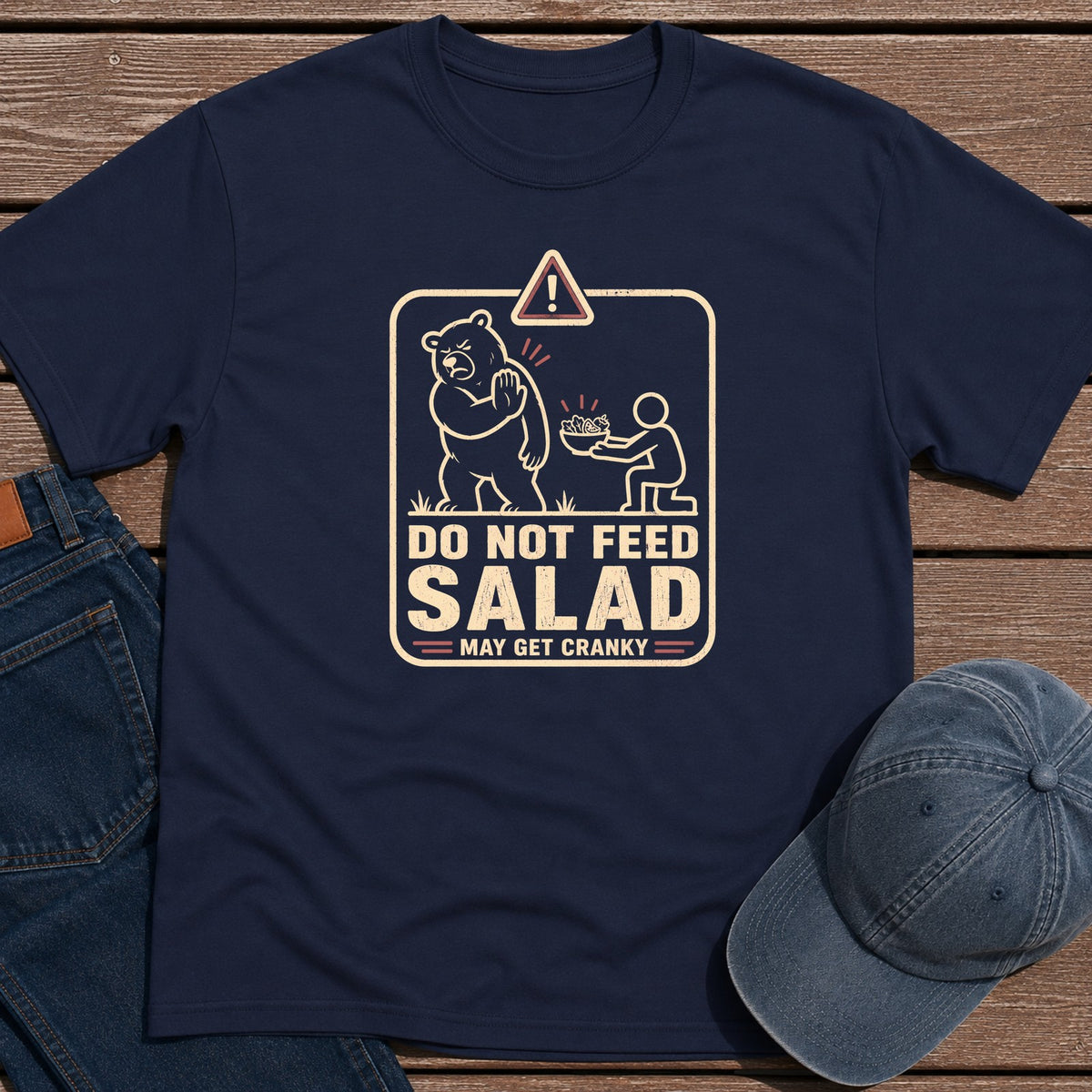Do Not Feed T-Shirt - Navy