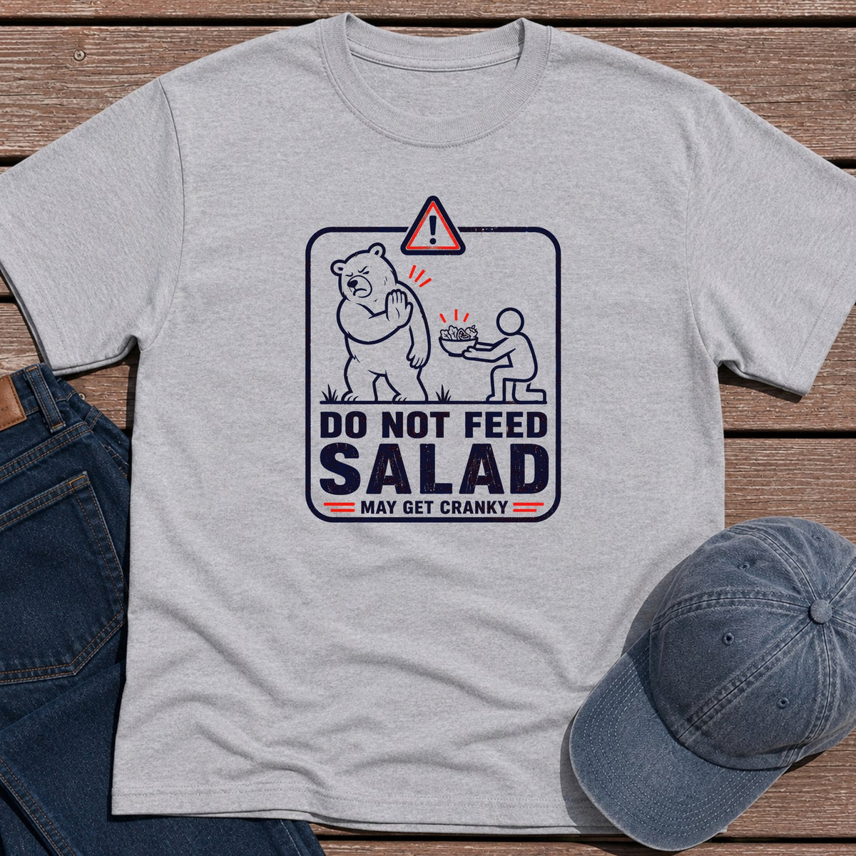 Do Not Feed T-Shirt - Sport Grey