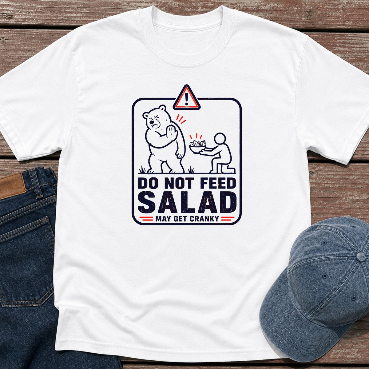 Do Not Feed T-Shirt - White