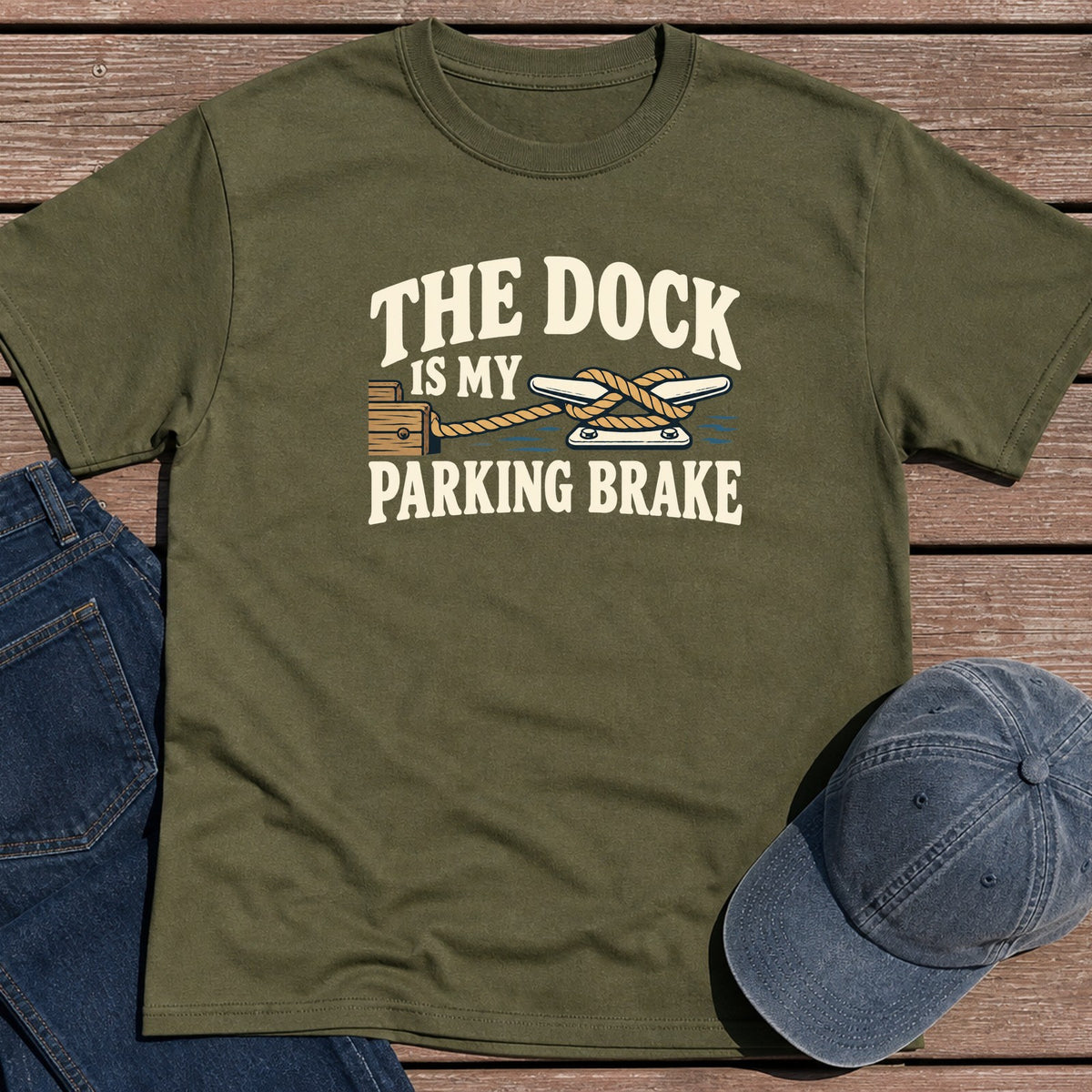 Dock Brake T-Shirt - Military Green
