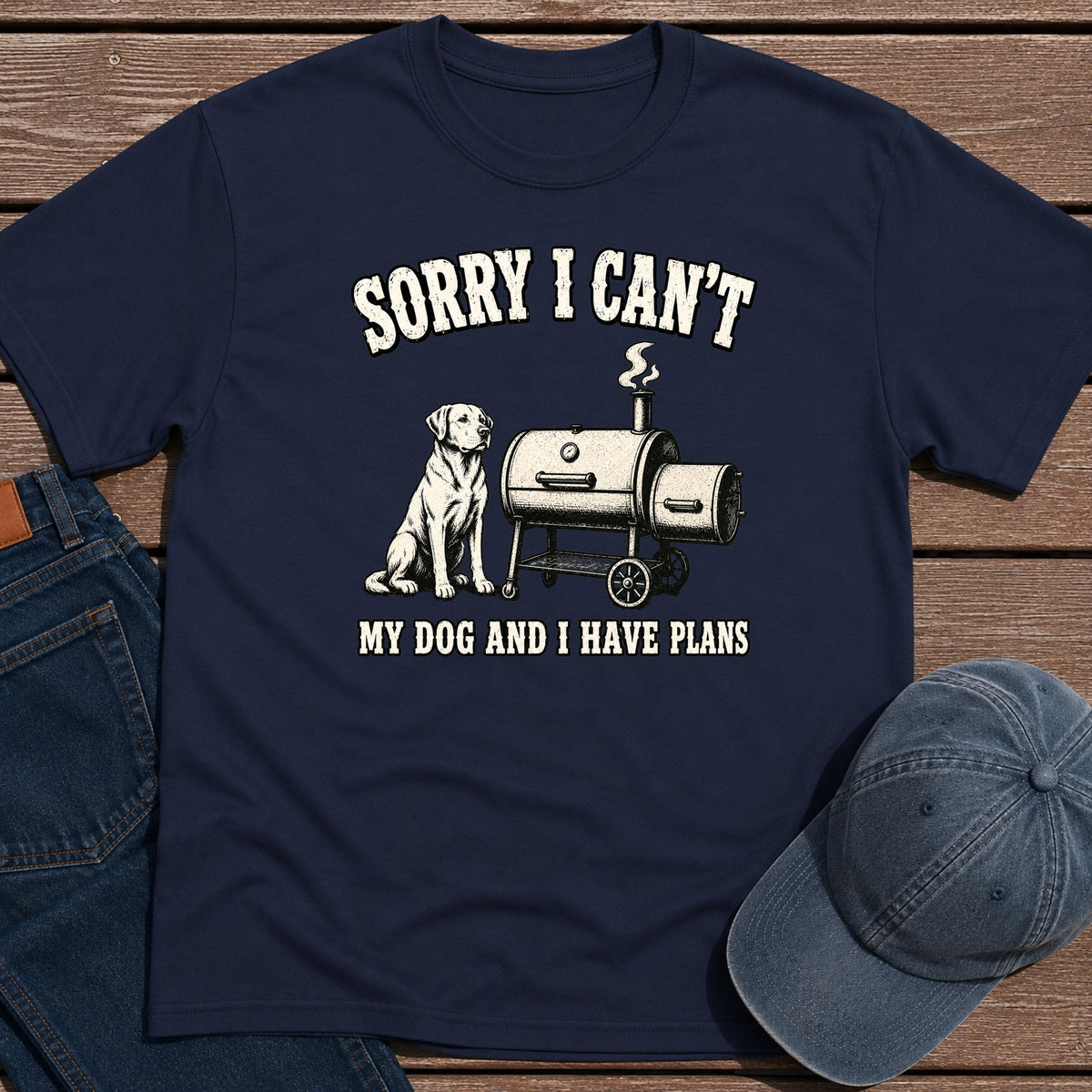 Dog Plans T-Shirt - Navy