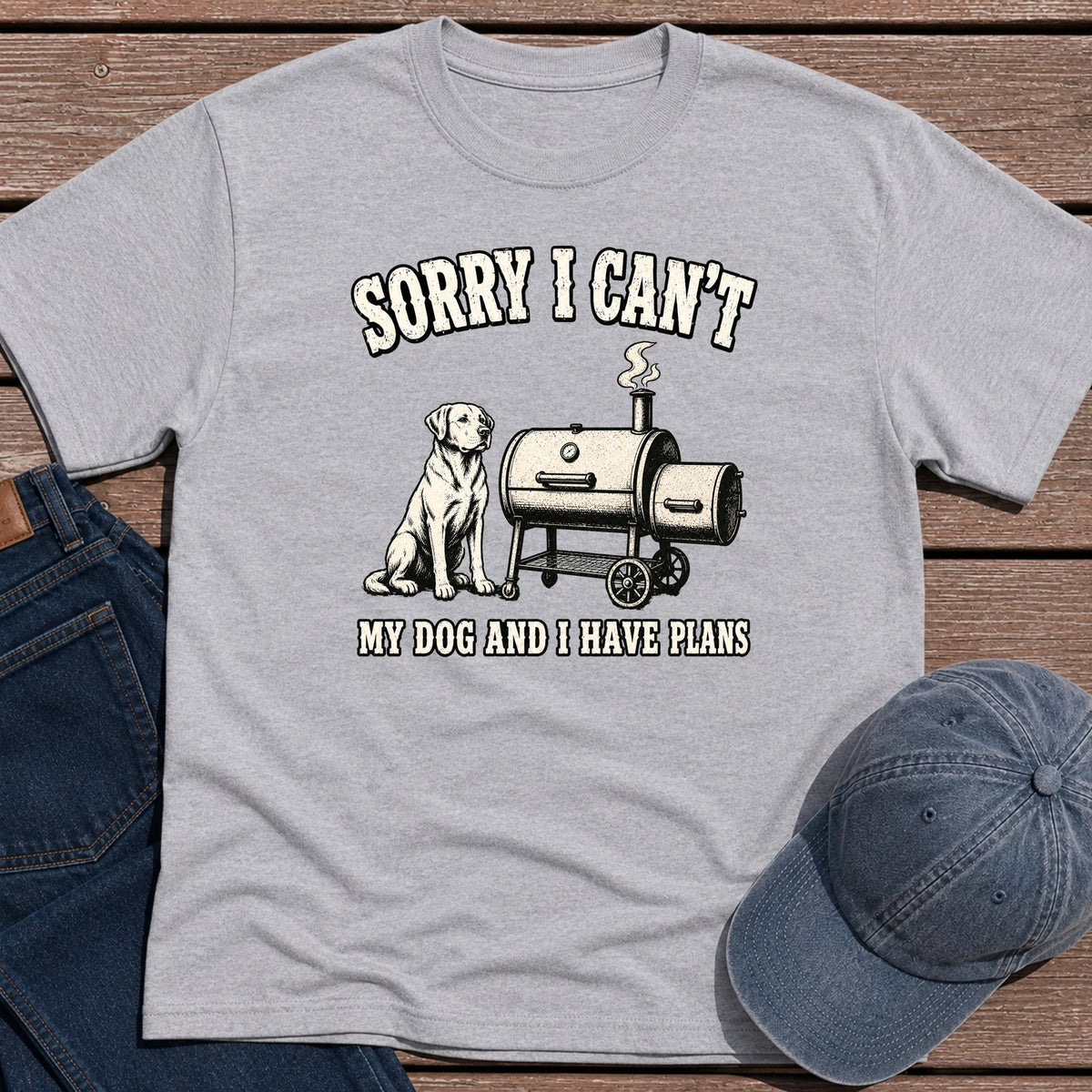 Dog Plans T-Shirt - Sport Grey