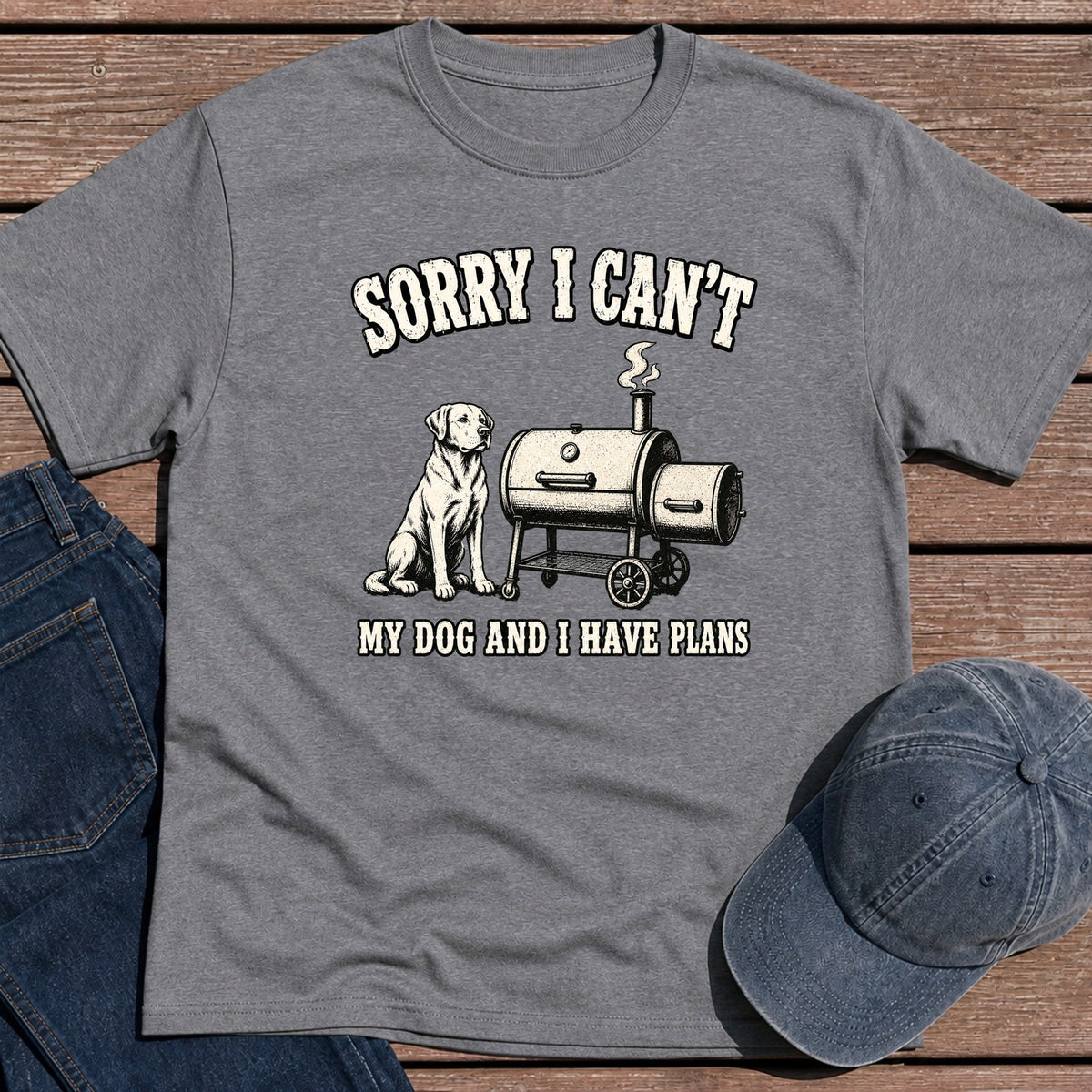 Dog Plans T-Shirt - Tweed