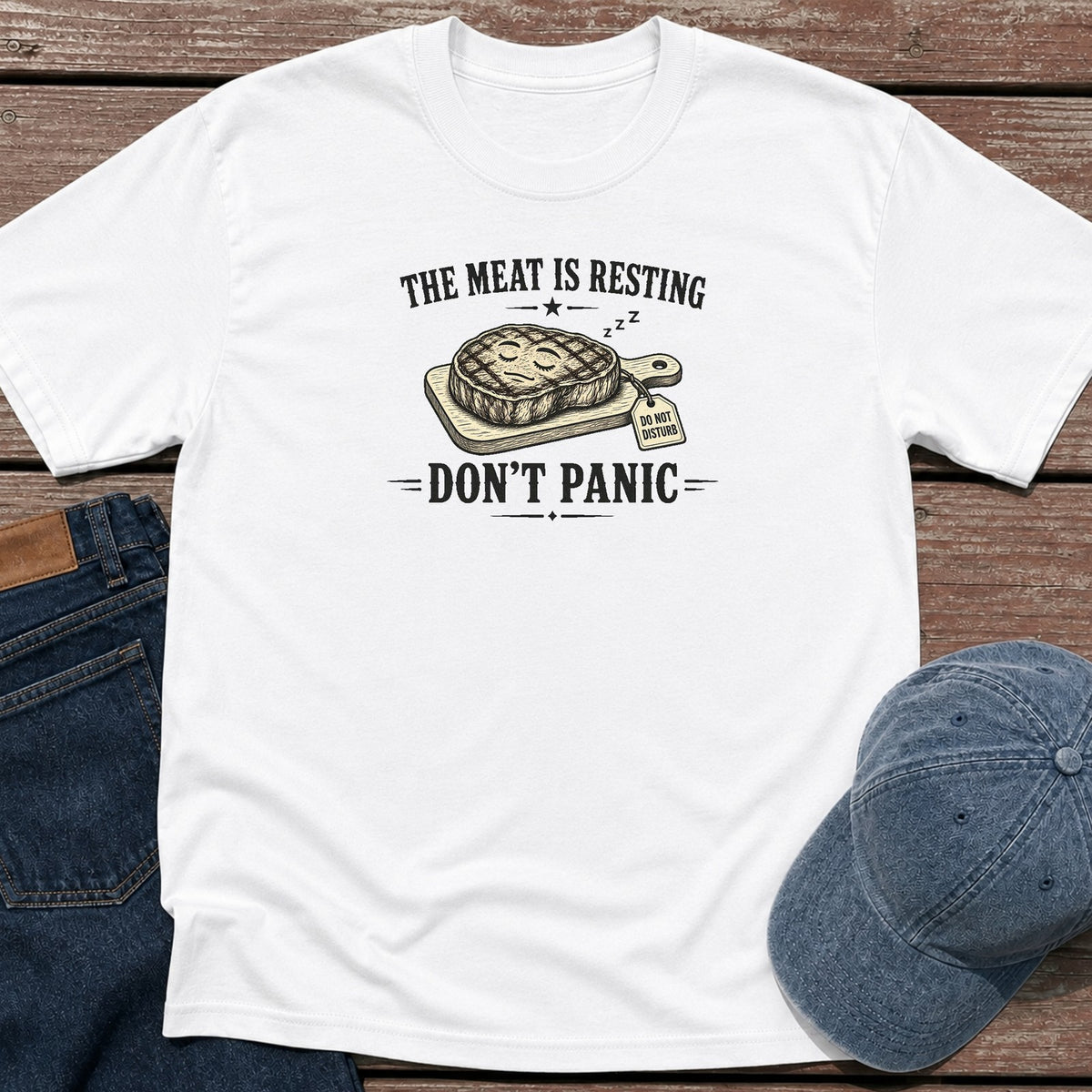 Don't Panic T-Shirt - White