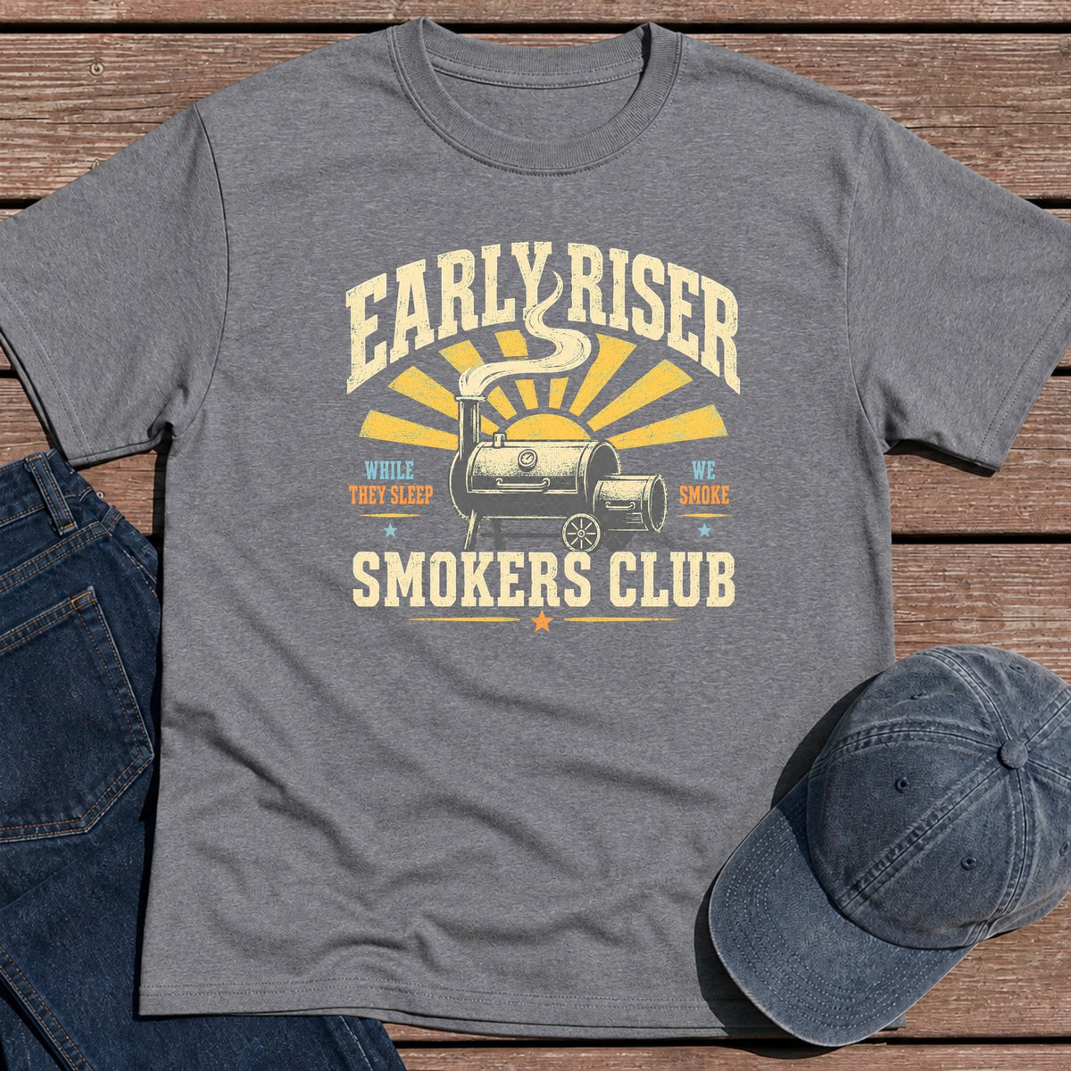 Early Riser T-Shirt - Tweed