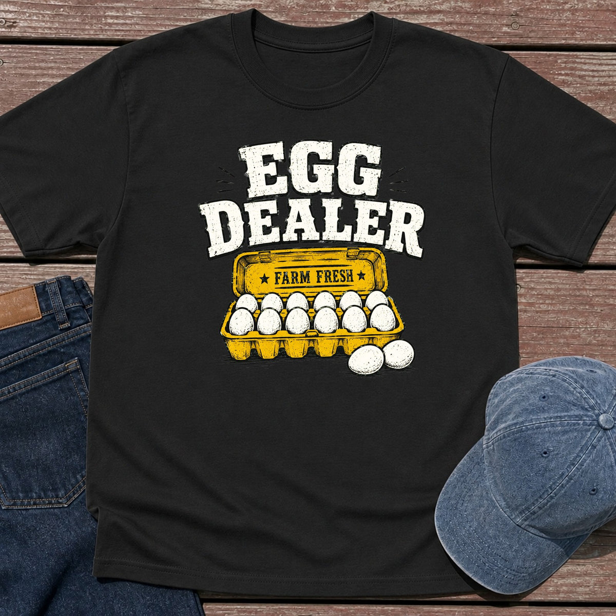 Egg Dealer T-Shirt - Black