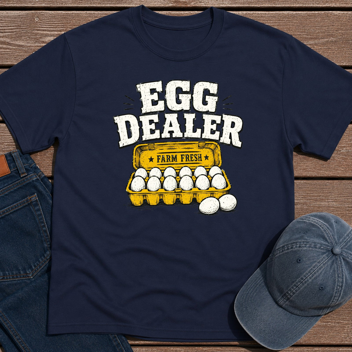 Egg Dealer T-Shirt - Navy
