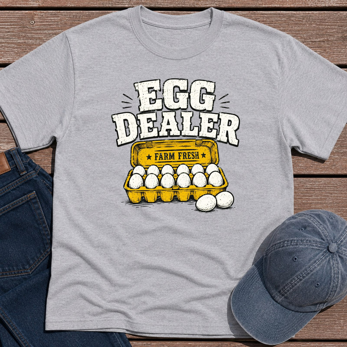 Egg Dealer T-Shirt - Sport Grey