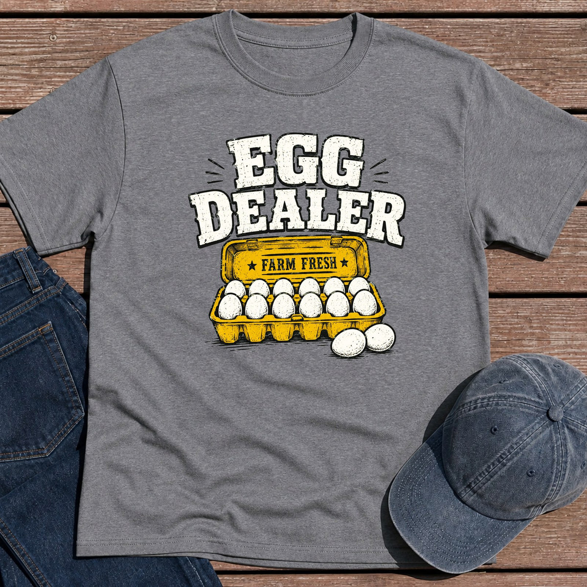 Egg Dealer T-Shirt - Tweed
