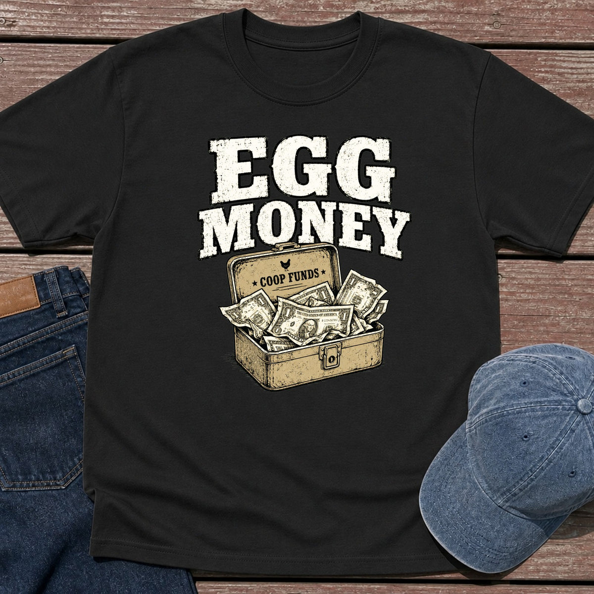 Egg Money T-Shirt - Black