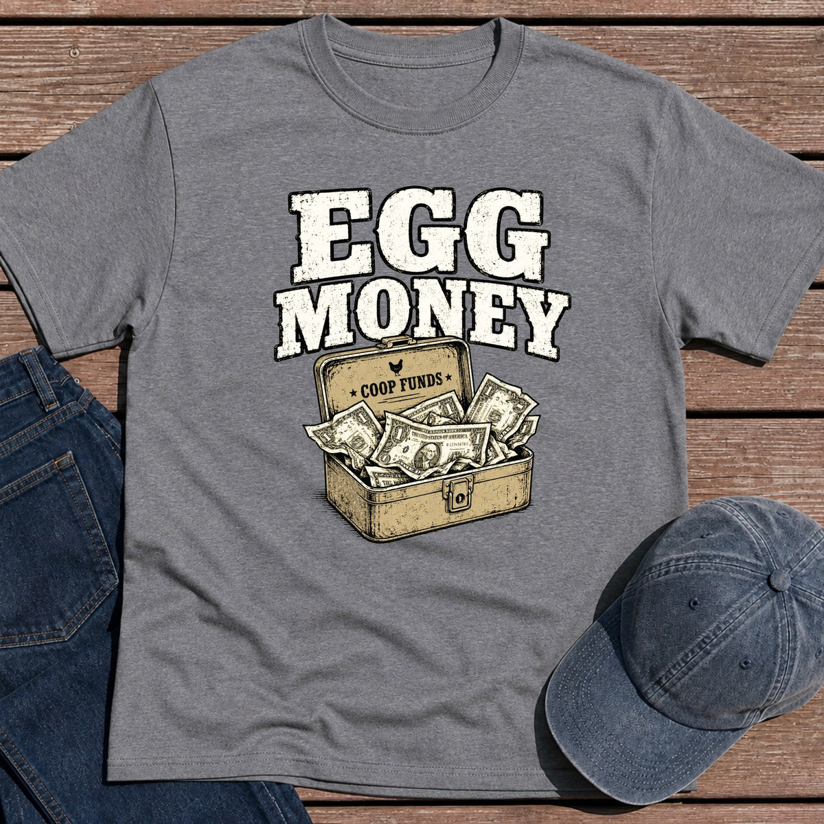 Egg Money T-Shirt - Tweed