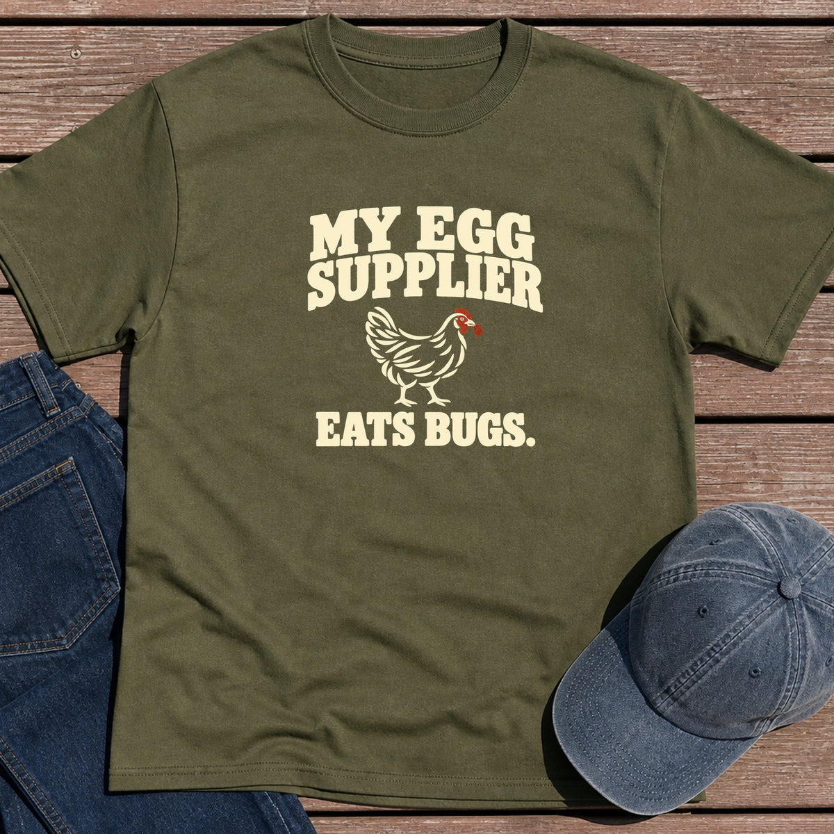Egg Supplier T-Shirt - Military Green