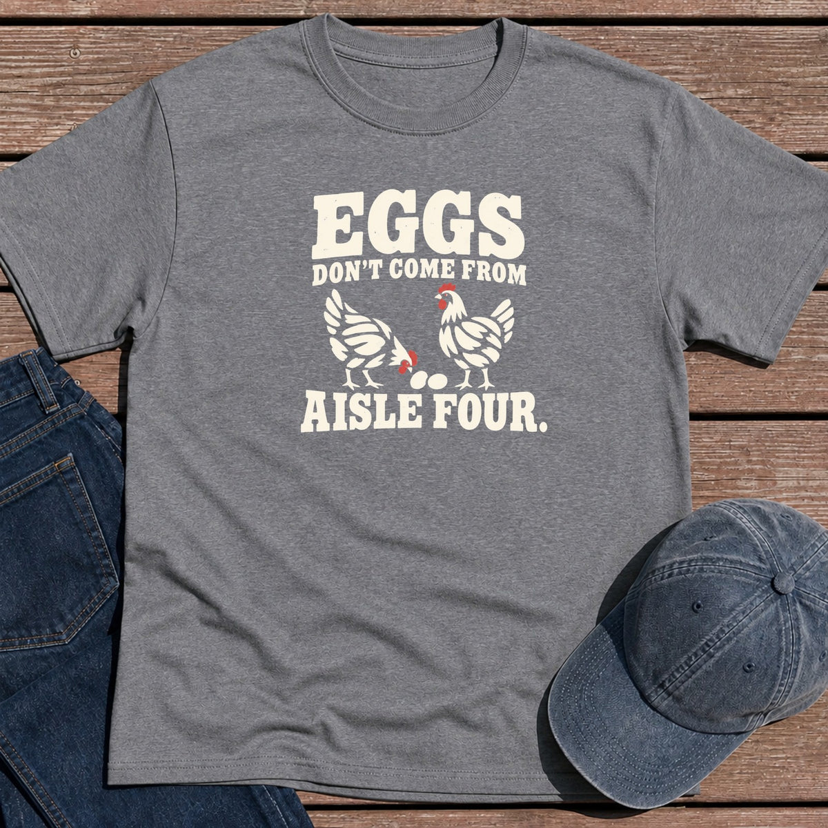 Eggs Aisle Four T-Shirt - Tweed