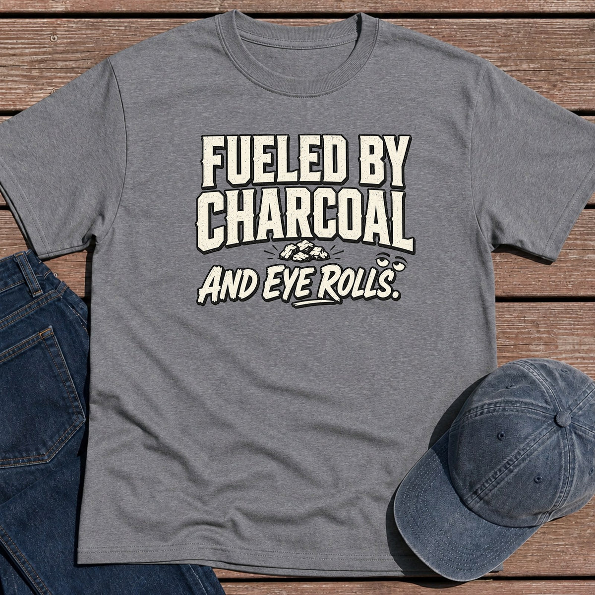 Eye Rolls T-Shirt - Tweed
