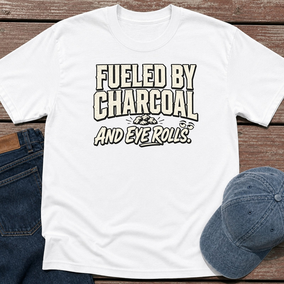 Eye Rolls T-Shirt - White