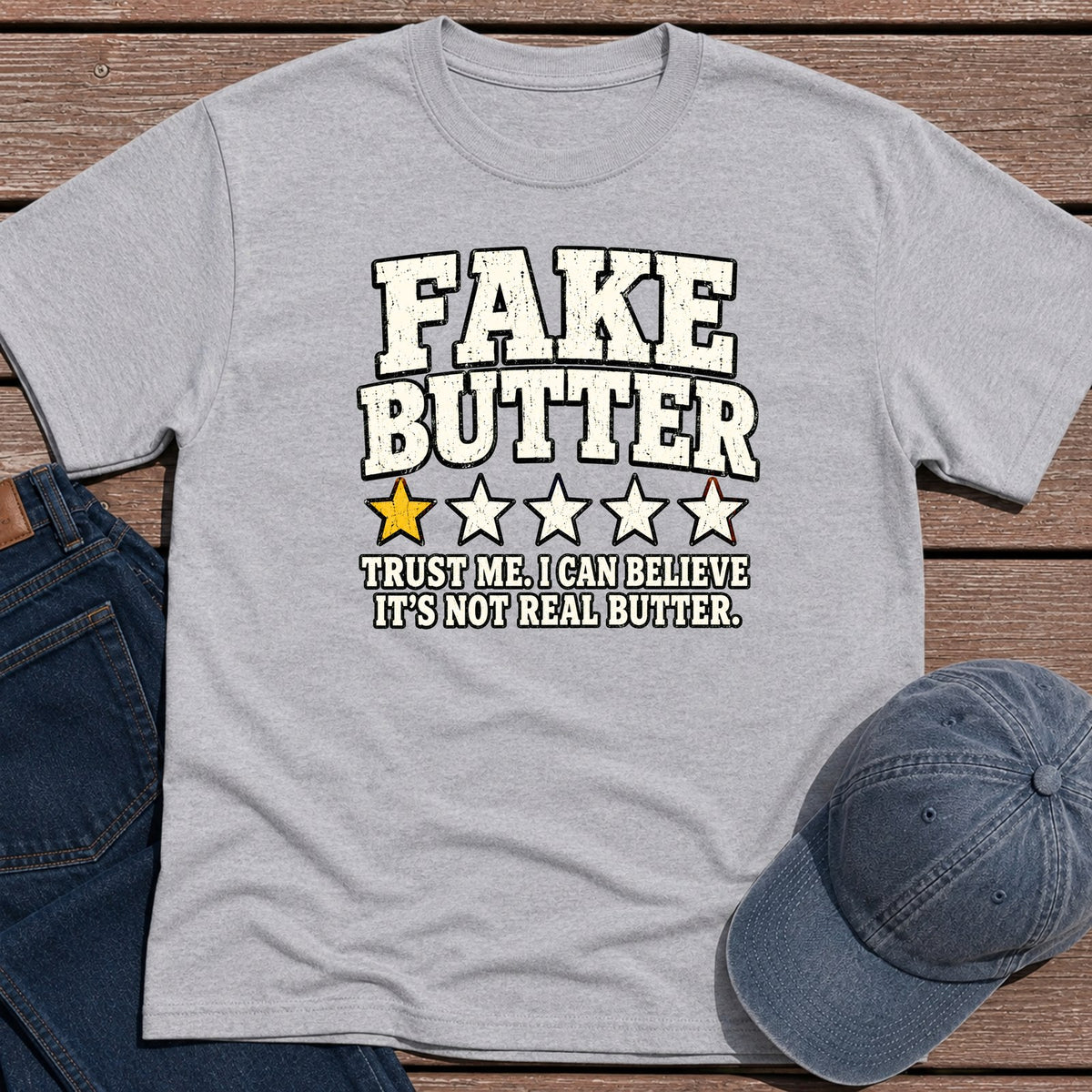 Fake Butter T-Shirt - Sport Grey
