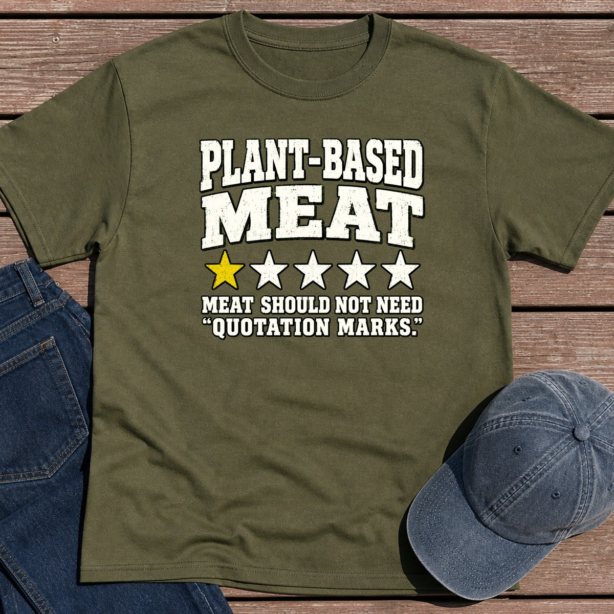 Fake Meat T-Shirt - Military Green