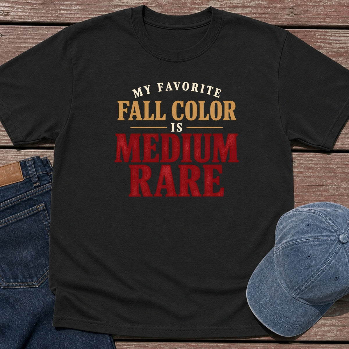 Fall Color T-Shirt - Black