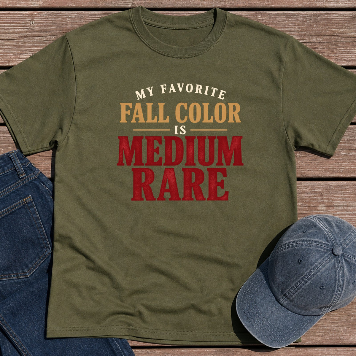 Fall Color T-Shirt - Military Green