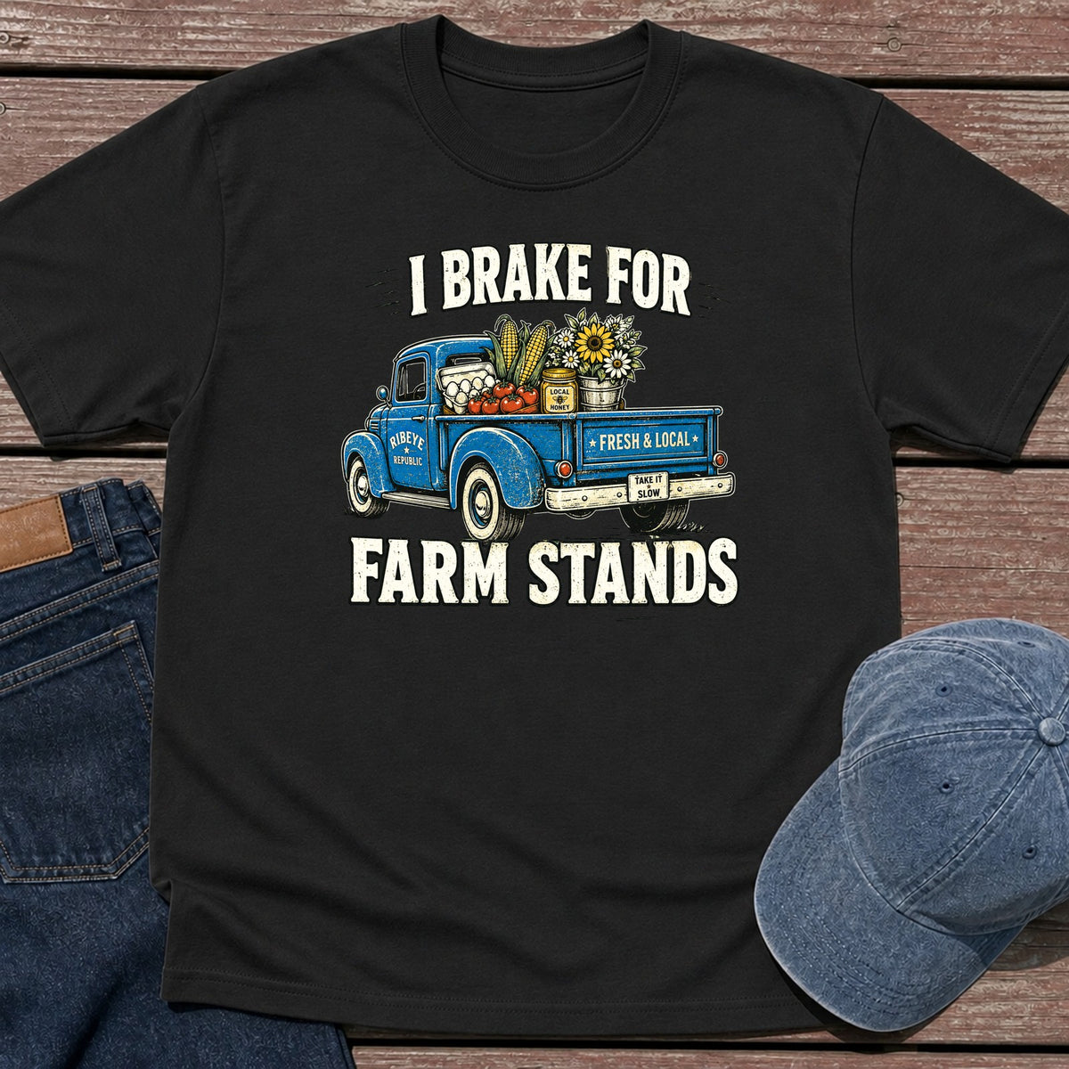 Farm Stands T-Shirt - Black