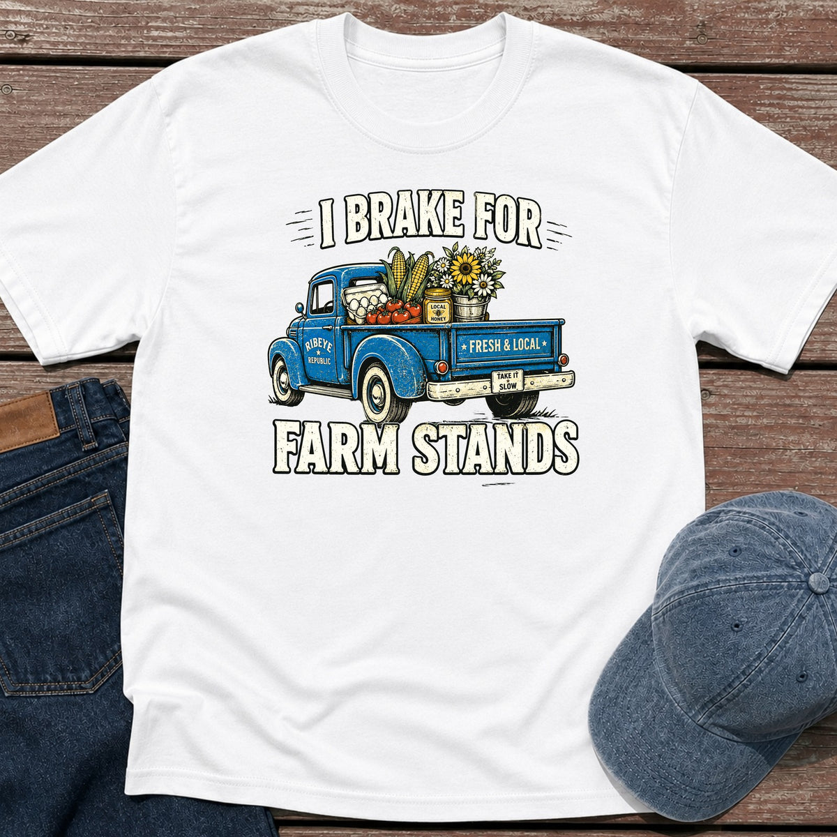 Farm Stands T-Shirt - White
