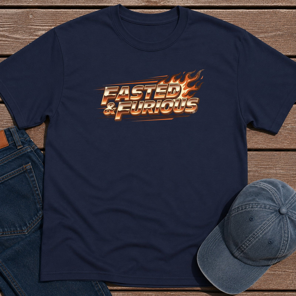 Fasted Furious T-Shirt - Navy