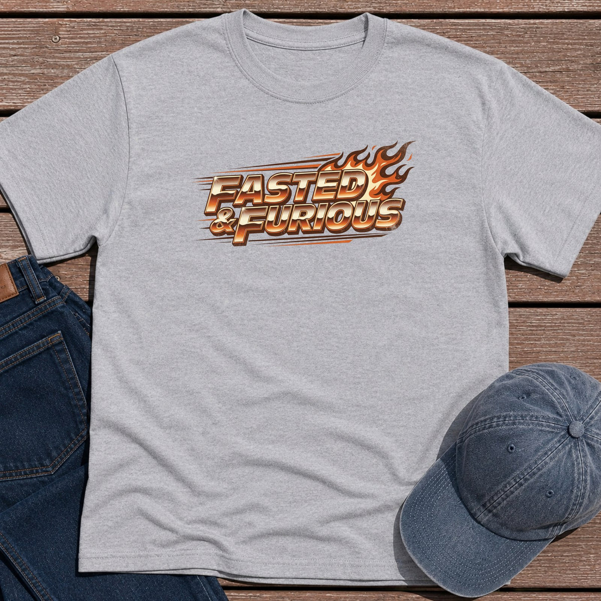 Fasted Furious T-Shirt - Sport Grey