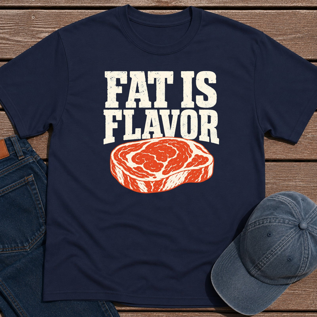 Fat Flavor T-Shirt - Navy