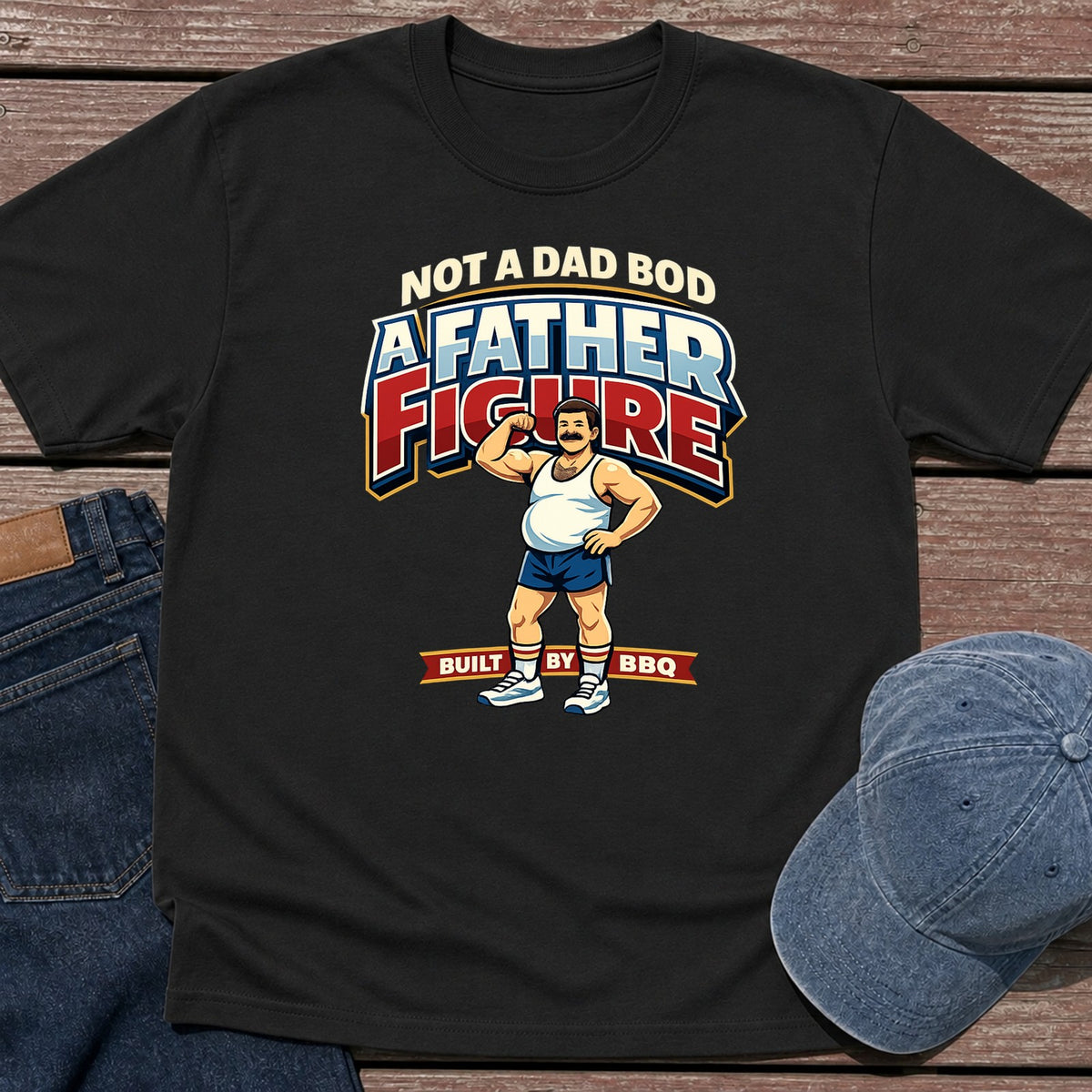Father Figure T-Shirt - Black