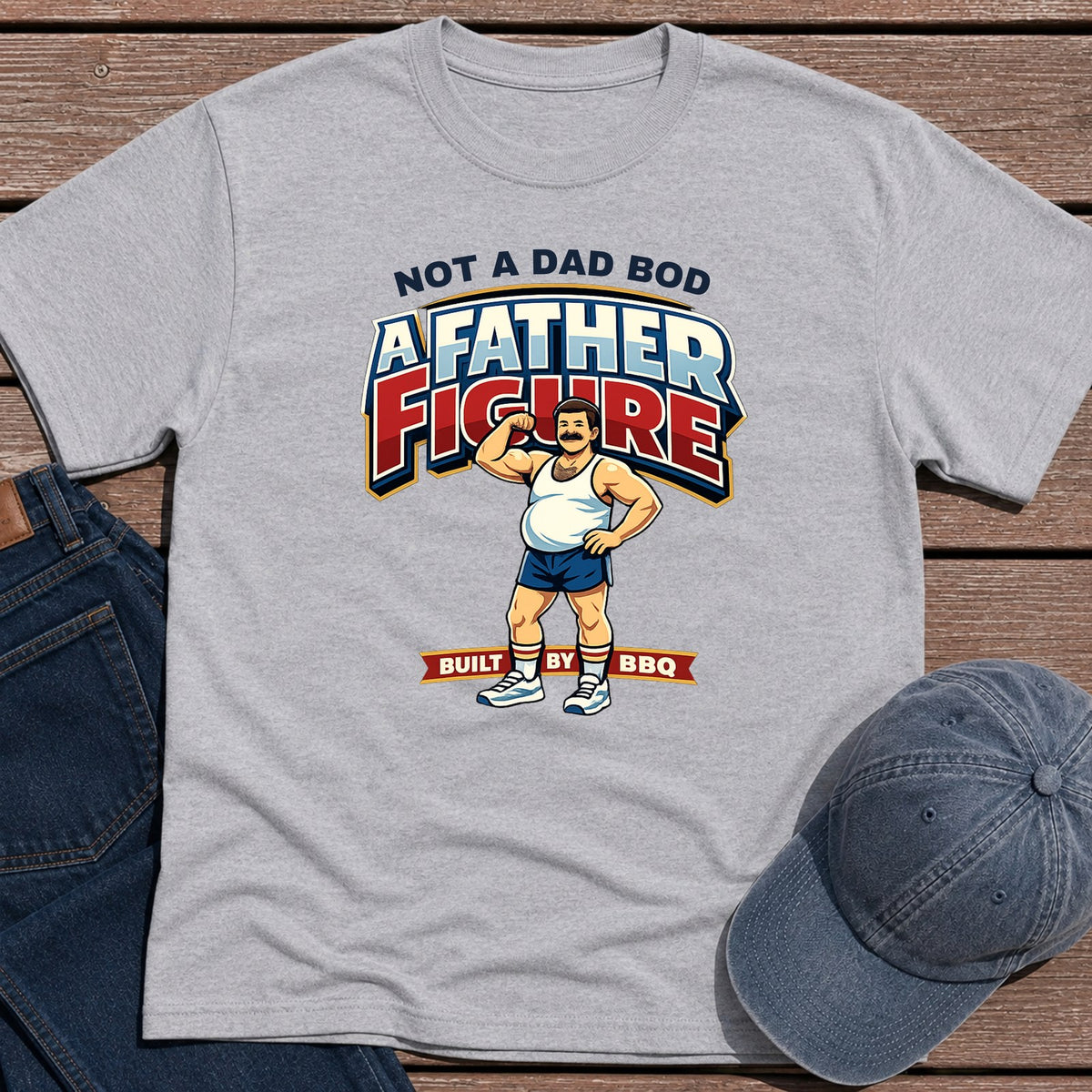 Father Figure T-Shirt - Sport Grey