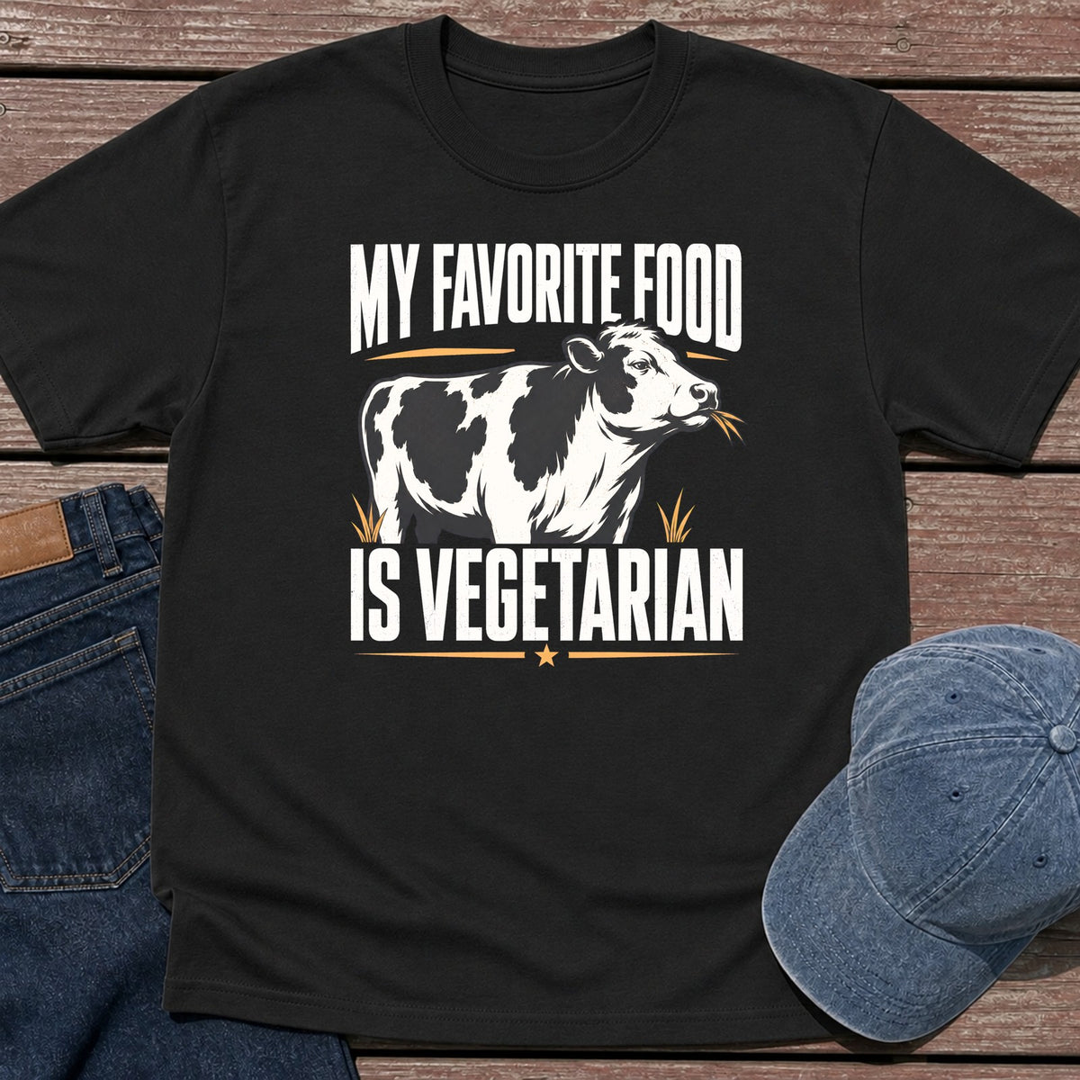 Fav Food T-Shirt - Black