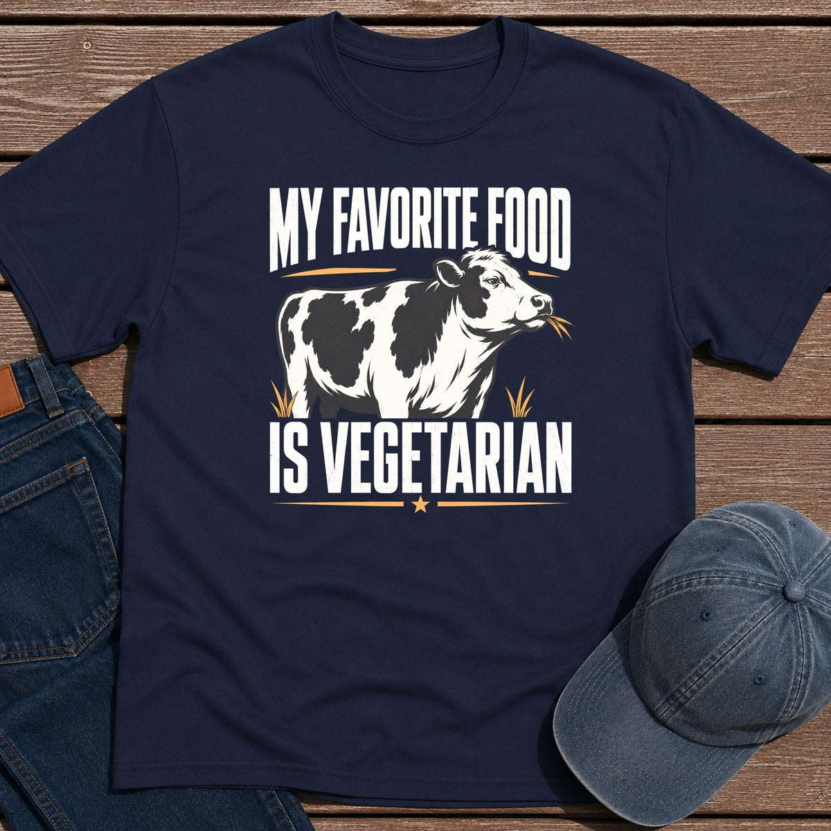 Fav Food T-Shirt - Navy